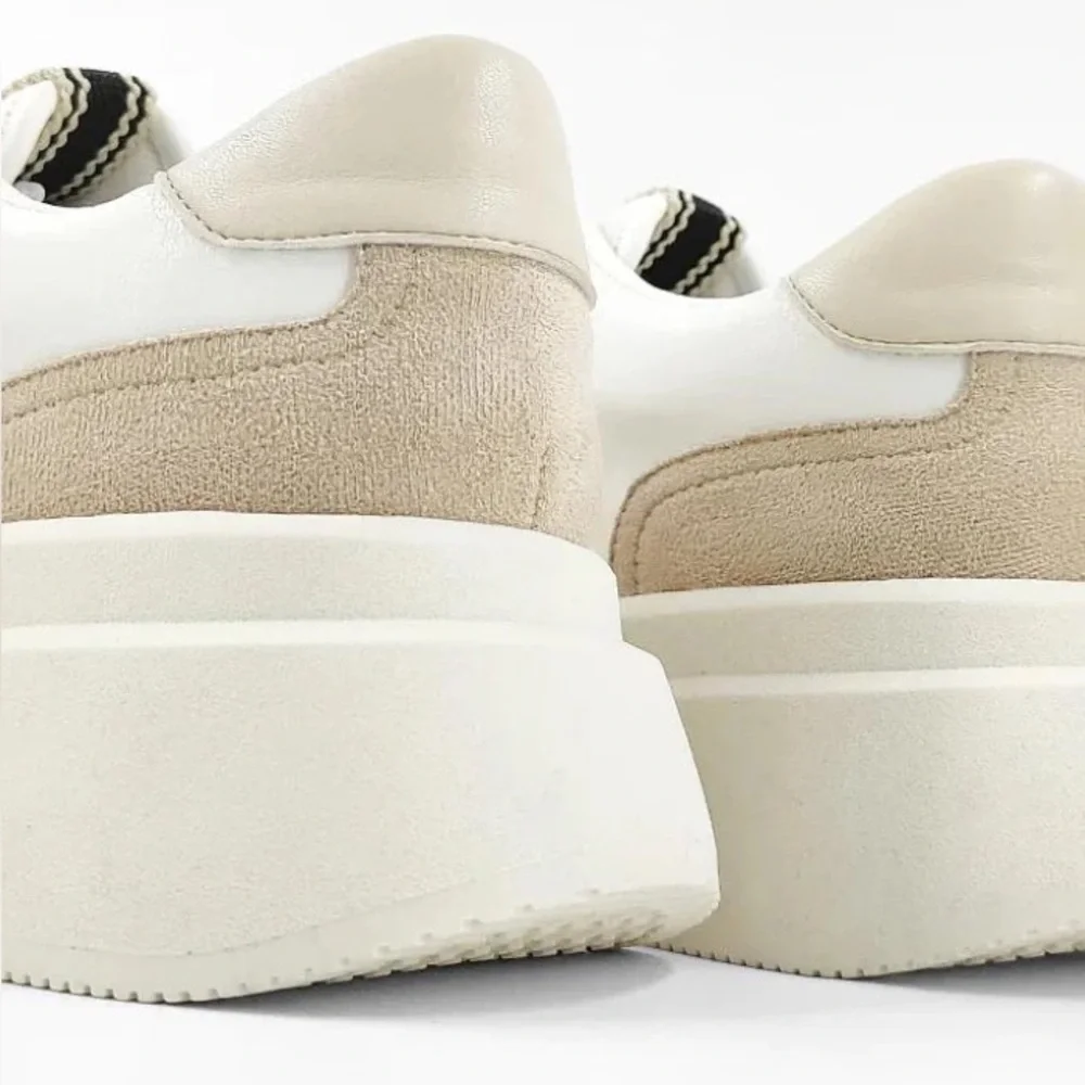 ShuShop Skylar Neutral Sneakers with Chunky Soles